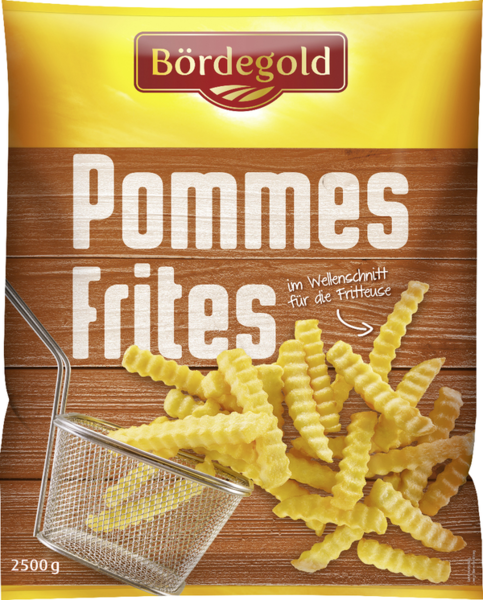 Bördegold Pommes Frites Wellenschnitt 2500g