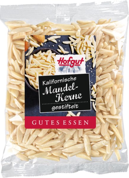 Hofgut Kalifornische Mandelkerne gestiftelt 100g