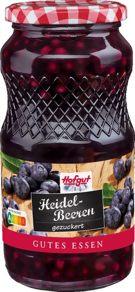 Hofgut Waldheidelbeeren gezuckert 580ml