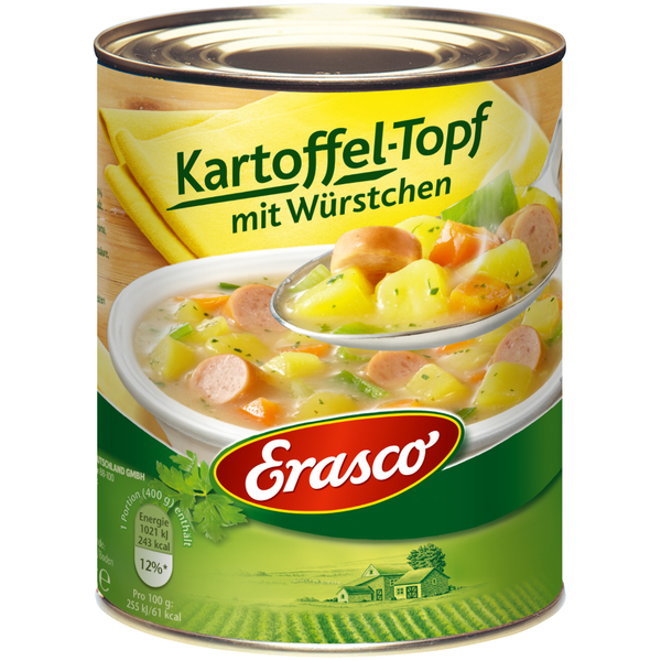 Erasco Kartoffel-Topf mit Würstchen 800g