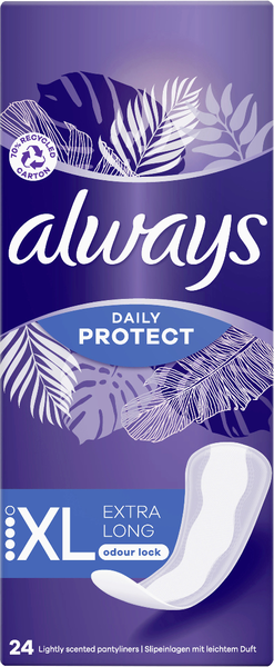 Always Daily Slipeinlagen Protect Extra Long 24 Stück