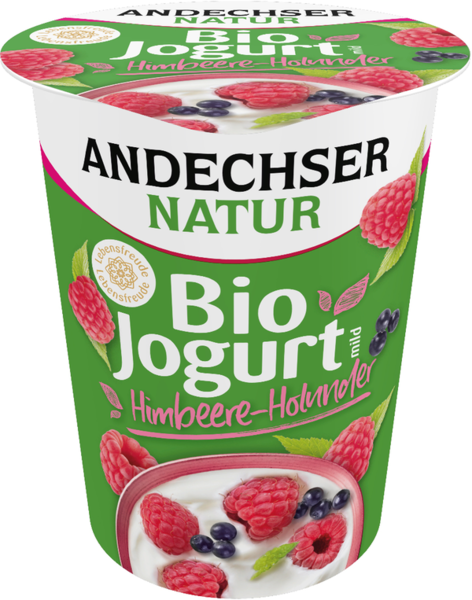 Andechser Natur Bio-Jogurt mild Himbeer-Holunder 3,8% Fett 400g