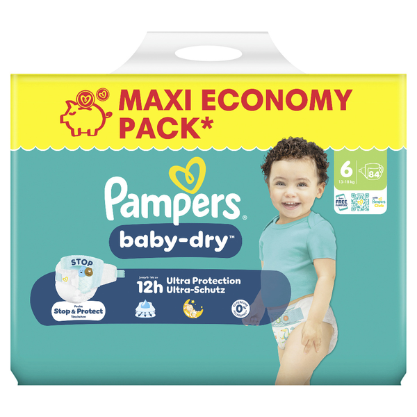 Pampers Baby Dry Windeln Gr.6 Extra Large 13-18kg 84 Stück