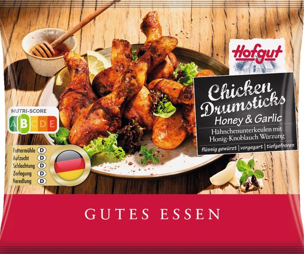 Hofgut Chicken Drumsticks Honey & Garlic 750g