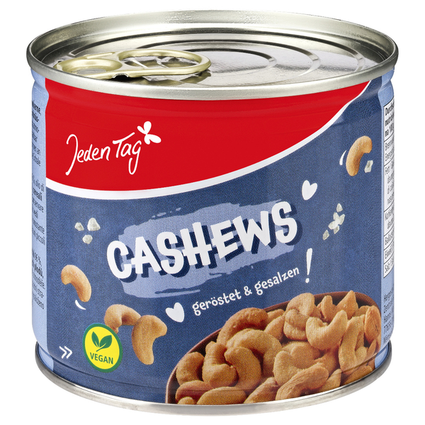 Jeden Tag Cashews geröstet & gesalzen 150g