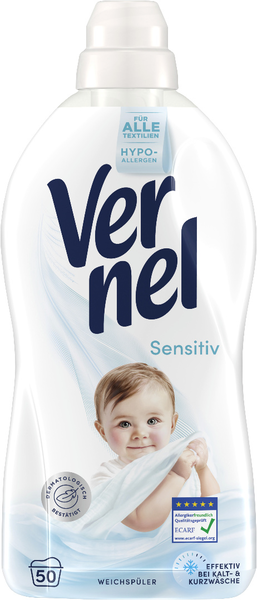 Vernel Weichspüler Sensitiv 50 Waschladungen 1,1l