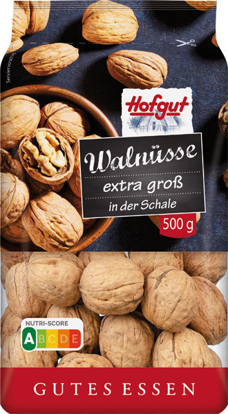 Hofgut Walnüsse extra groß in der Schale 500g