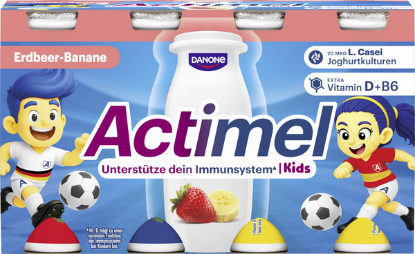 Actimel Kids Joghurt Drink Erdbeer-Banane 8x100g