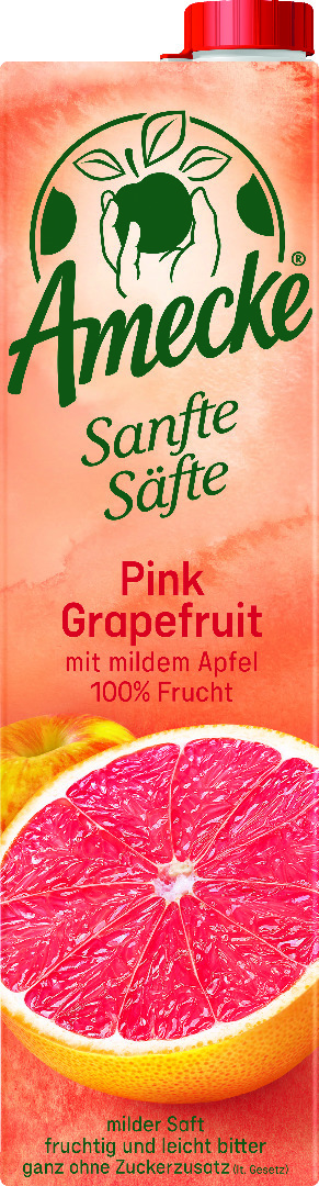 Amecke Sanfte Säfte Pink Grapefruit-Apfel 1l