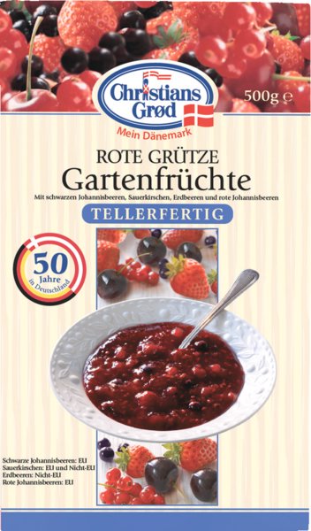 Christians Grod Rote Grütze Gartenfrüchte 500g